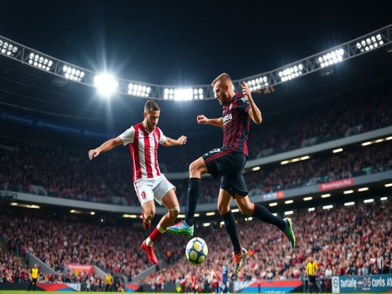 A dynamic shot of the VfB Stuttgart vs Borussia Dortmund match, capturing the intensity on the field with players in mid-acti