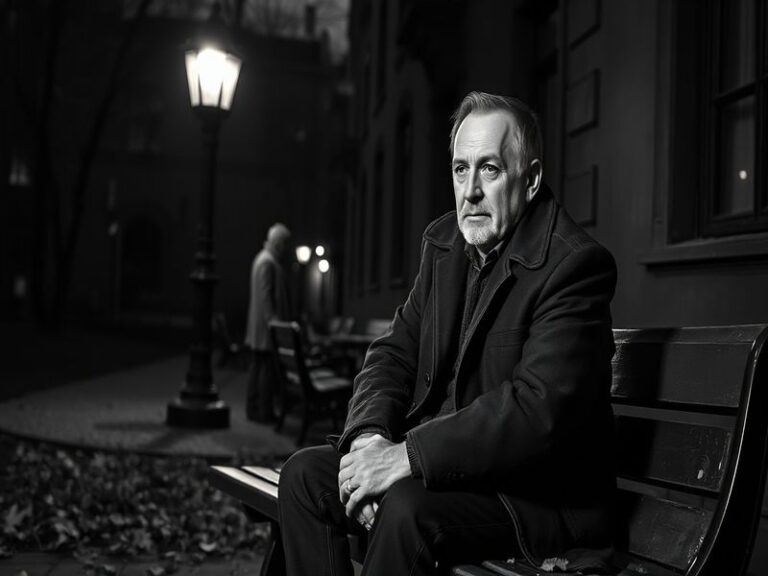 A high-fashion portrait of Ivan Kharchenkov in his Kyiv studio, surrounded by rolls of fabric and embroidery hoops. He wears