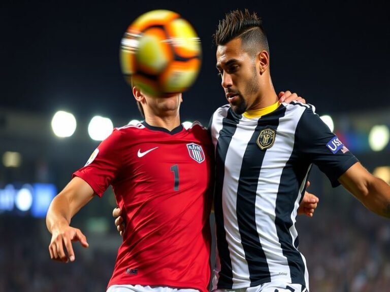 A dynamic action shot of Santos Laguna and Club América players battling for the ball during a Liga MX match. The image captu