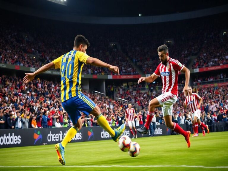 Fotografía de un estadio lleno de aficionados durante un partido de la Liga MX, con los equipos América y Chivas en el campo,