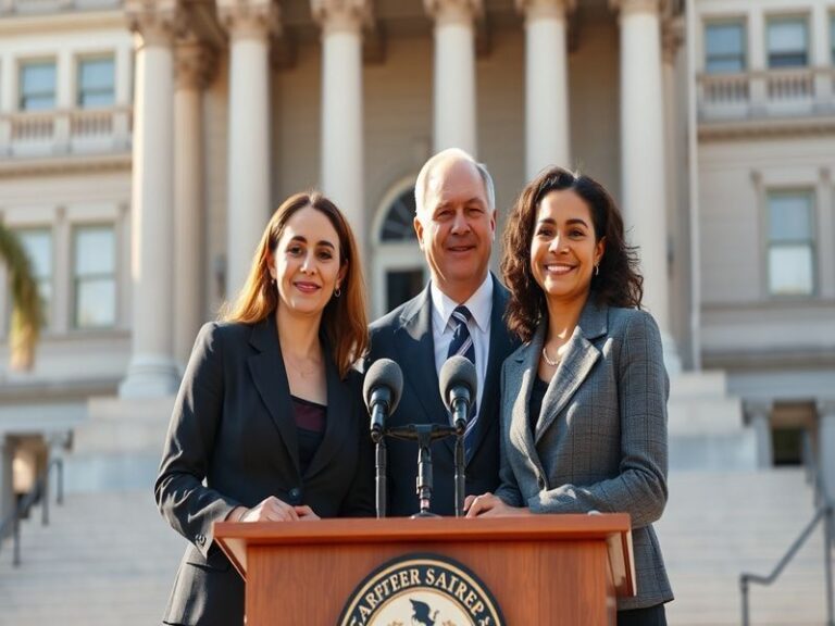 A diverse group of young leaders collaborating on a digital platform, surrounded by global symbols like the Earth, interconne