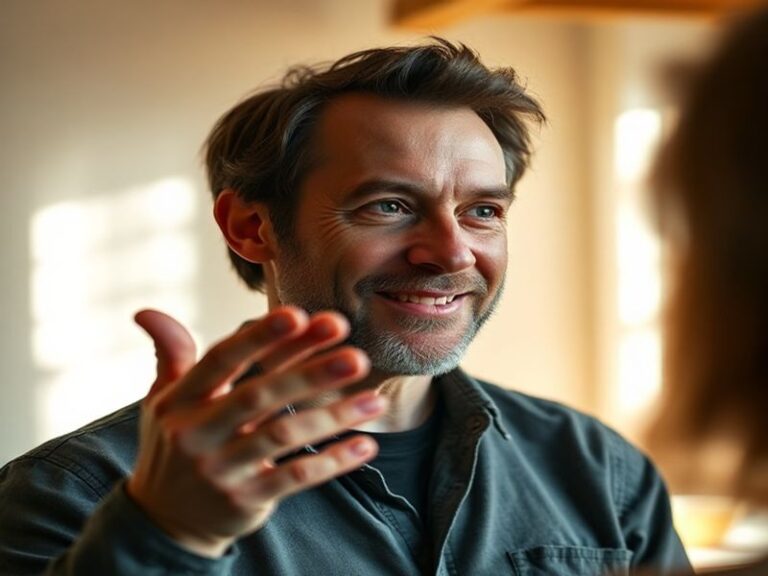 A professional portrait of Neil McCasland in a modern media studio, surrounded by multiple screens displaying sports footage