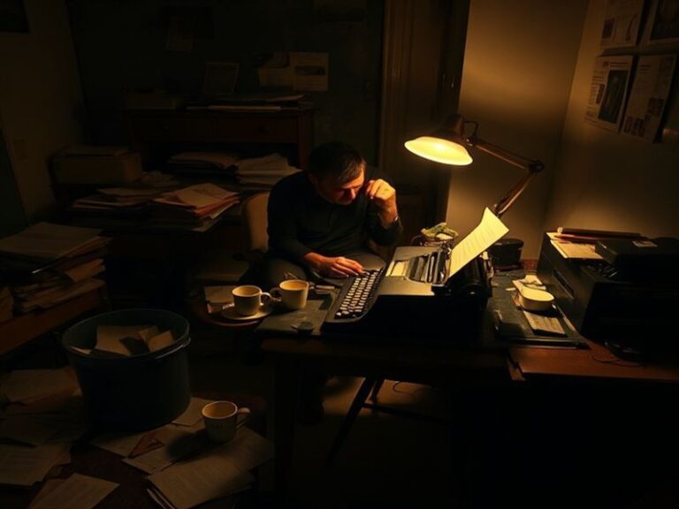 A split-screen image showing CJ Kayfus in a thoughtful pose on one side and a collage of news headlines, social media icons,