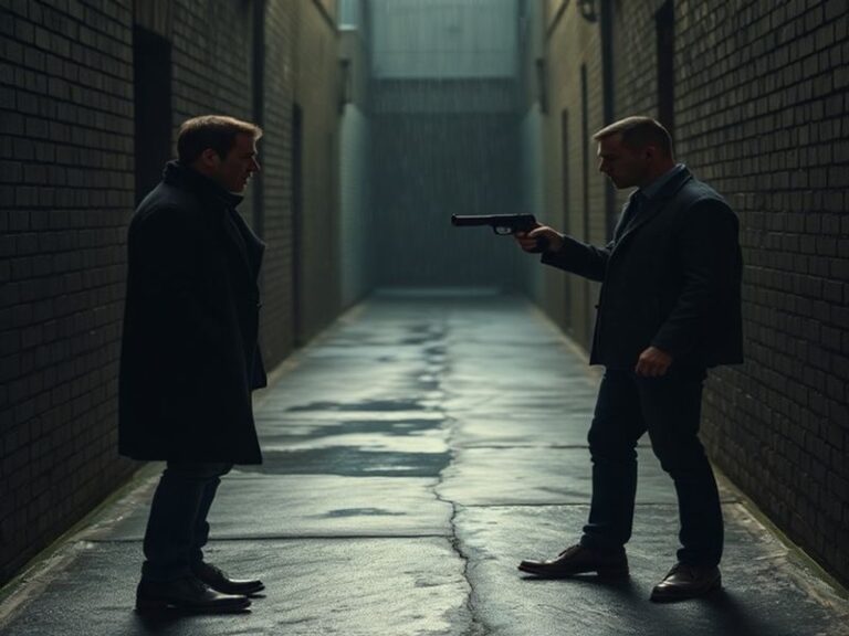 A moody, cinematic shot of the From Season 4 promotional poster, featuring dark tones, eerie lighting, and key characters in