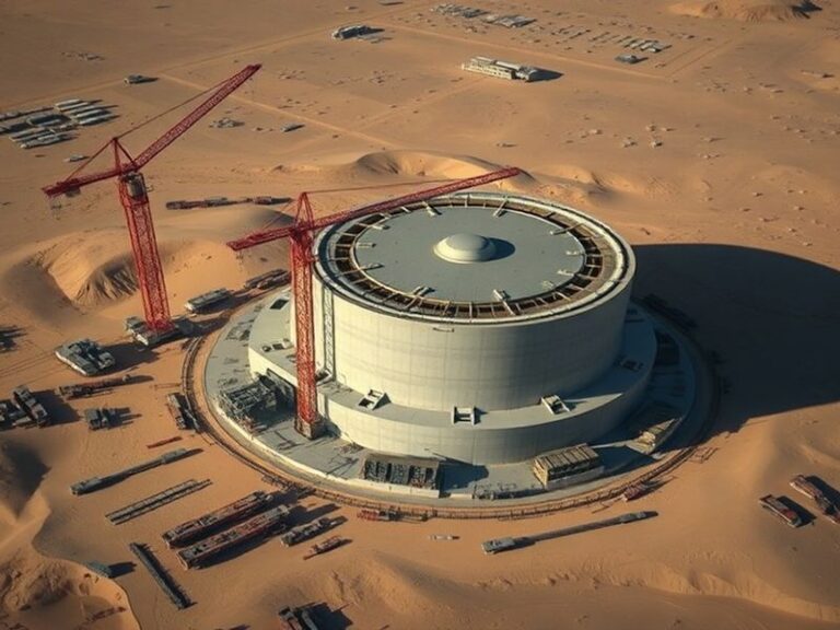 A cross-sectional illustration of an LG-35A Sentinel Silo under construction, showing reinforced concrete walls, internal mis