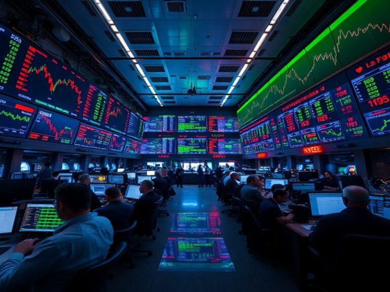 A split-screen image showing a bustling Tokyo trading floor on the left and a digital futures trading dashboard on the right,