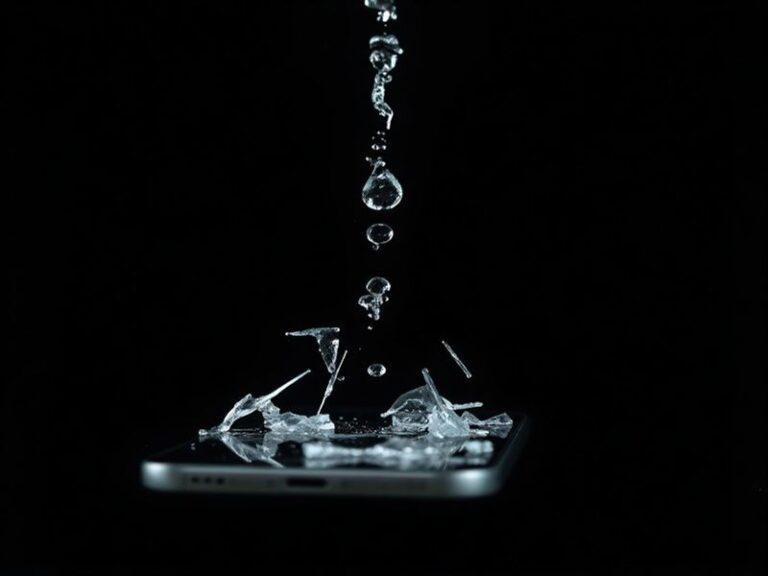 A split-image composition showing a crumbling corporate skyscraper on one side and a person looking regretfully at a financia