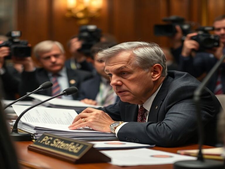 A split-image illustration: on the left, a smiling P.G. Sittenfeld in a suit, symbolizing his political rise; on the right, a