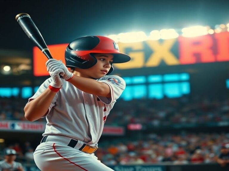 A dynamic action shot of Junior Caminero mid-swing during a major league game, showcasing his powerful stance, focused expres