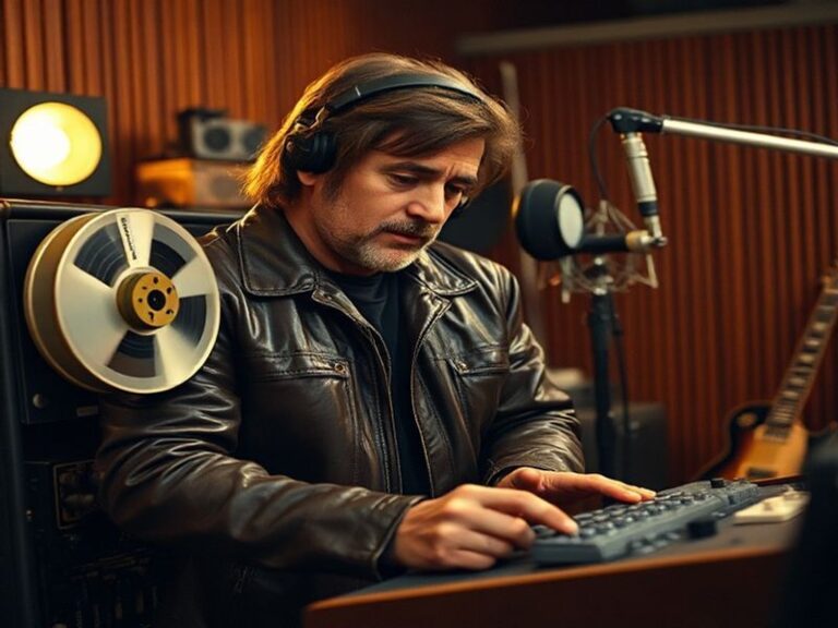 A candid black-and-white photo of Eddie Dalton in a locker room setting, surrounded by young wrestlers taking notes. He’s mid