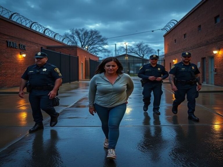 A military base scene at Fort Polk, showcasing soldiers in training, with an emphasis on the blend of military and civilian l