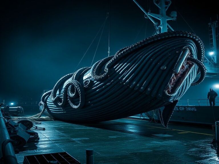 An action shot from a Kraken vs. Wild game at Climate Pledge Arena, showing players battling for the puck in front of a roari