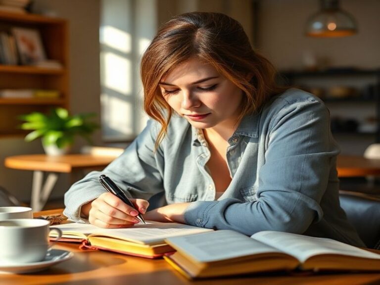 A professional headshot of Sophia Hutchins in a TV studio setting, wearing a headset and smiling warmly while looking at a te