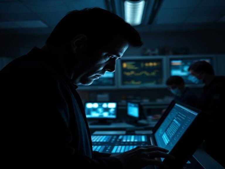 A dynamic promotional image of the NCIS team in the bullpen, featuring Gibbs in the foreground with Gibbs' desk visible, surr