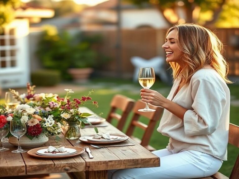 A professional portrait of Lauren Conrad in a modern, minimalist setting. She wears a clean-lined blazer and stands near a ne