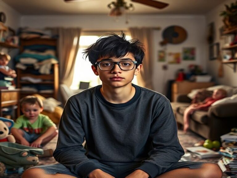 A chaotic but heartwarming scene from Malcolm in the Middle, featuring the Wilkerson family sitting at a messy dinner table,