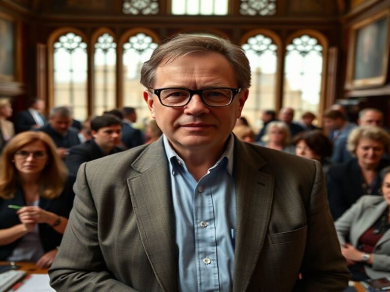 A vintage-style photograph of Tom Watson in mid-swing during the 1980s, wearing a classic golf cap and sweater, with a misty