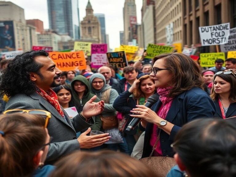 A split image featuring Zohran Mamdani speaking at a rally and Jessica Tisch overseeing sanitation operations, symbolizing th