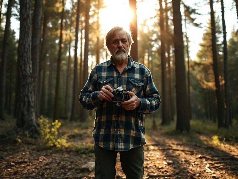 A vibrant studio scene featuring Michael Hage painting a large canvas, surrounded by colorful abstract artworks and scattered