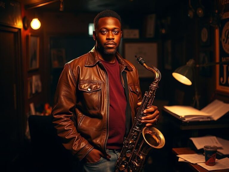 A professional portrait of Nate Williams in a press box, wearing a headset and holding a tablet, with a blurred stadium backg