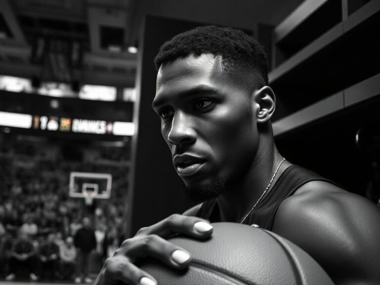 Charles Bassey in a Real Madrid uniform mid-game, leaping for a defensive block with a focused expression, surrounded by team