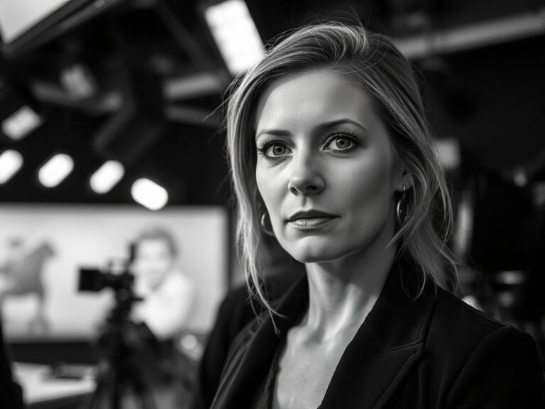 A promotional shot of Erin Moriarty in character as Starlight from The Boys, wearing a superhero costume with a determined ex