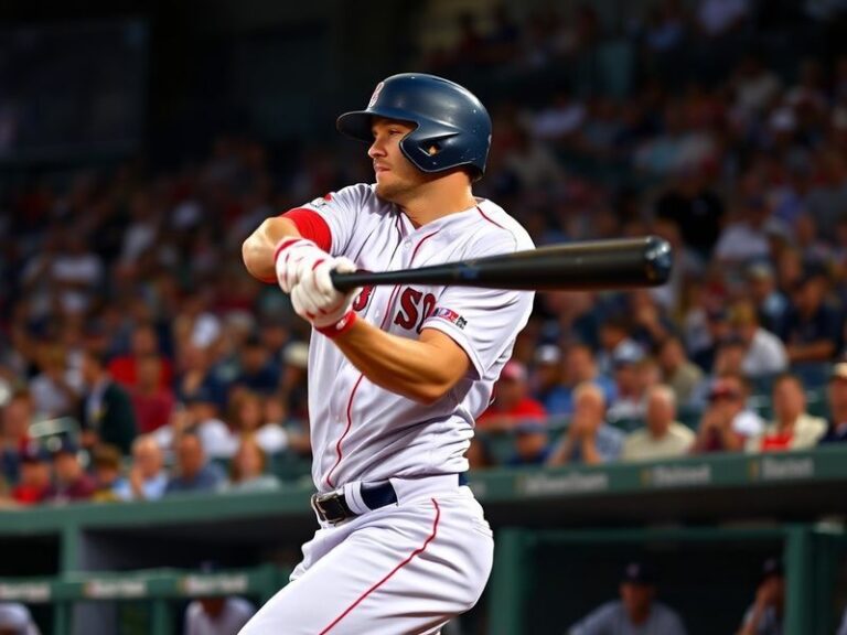 A focused action shot of Xander Bogaerts in a San Diego Padres uniform, mid-defensive play at shortstop during a sunny aftern