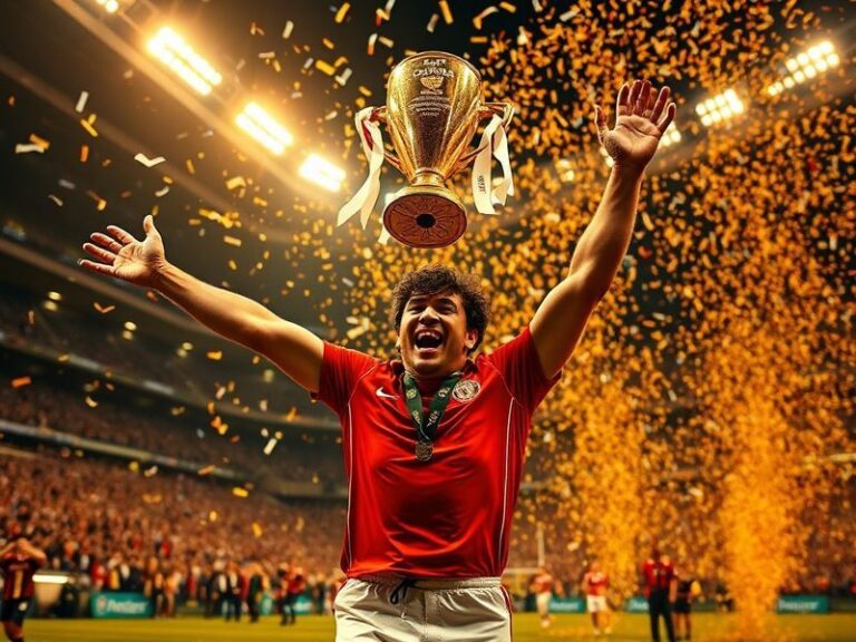 A dynamic on-stage shot of Jamie Ding mid-match with intense focus, wearing headphones and a neutral expression, surrounded b