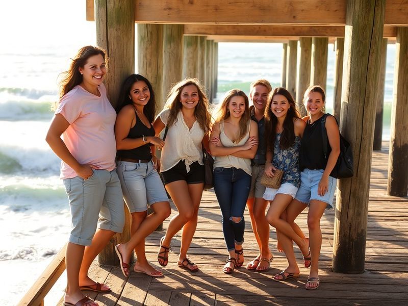 A split-screen image of the Laguna Beach cast in 2004 and 2024, showing their evolution over two decades. The 2004 side featu
