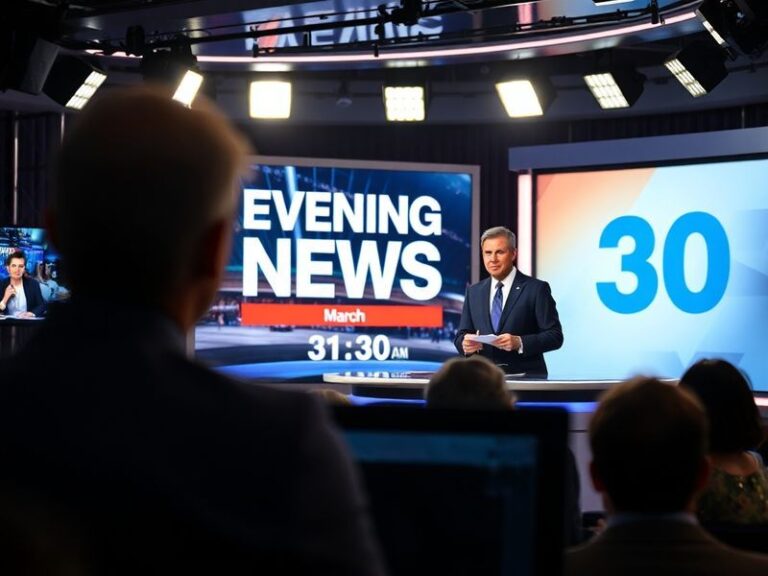 evening news ratings march 30