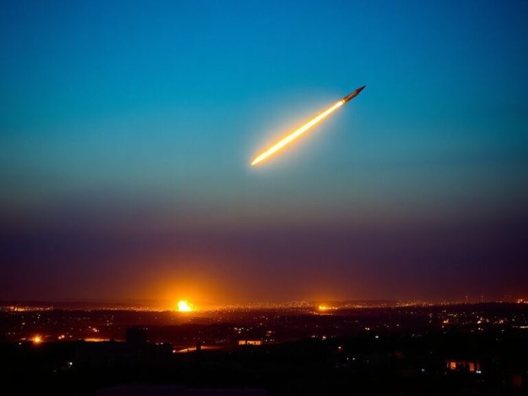 A split-screen image showing an Israeli Iron Dome missile defense system intercepting a projectile on the left, and an Irania