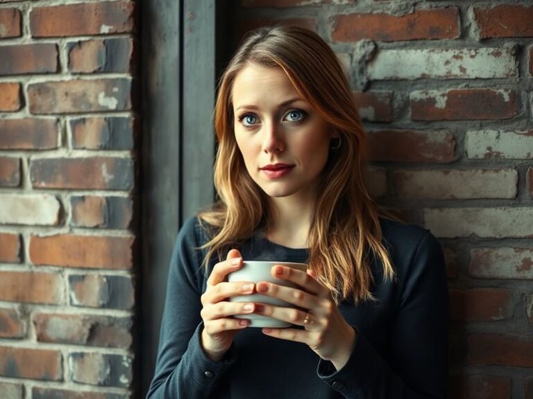 A candid portrait of Erin Moriarty on set, dressed casually in a leather jacket with a focused expression, mid-conversation.