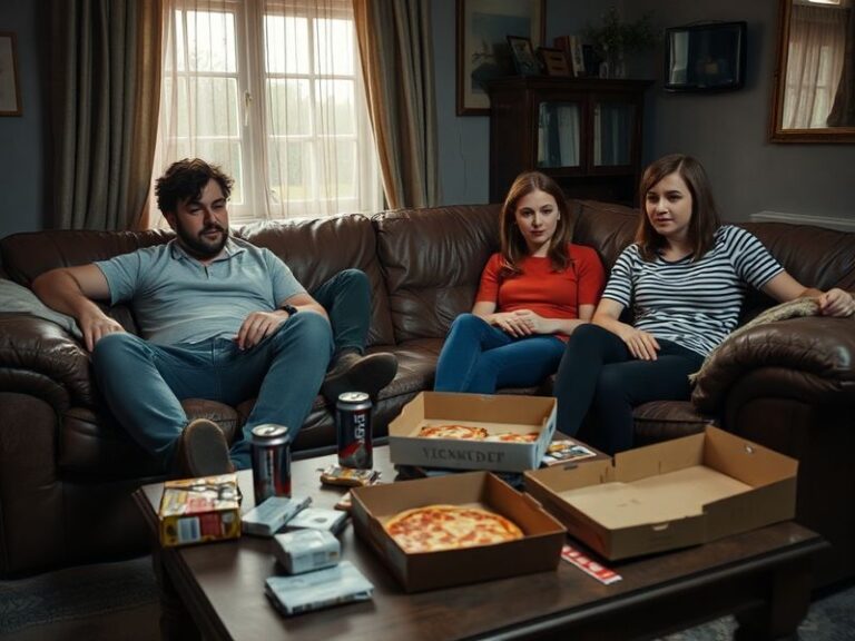 A split-screen image showing the original Inbetweeners cast in their teenage years on one side, and a modernized version of t