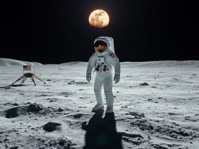 An artist's rendering of the Space Launch System rocket lifting off from Kennedy Space Center, with the Orion spacecraft and