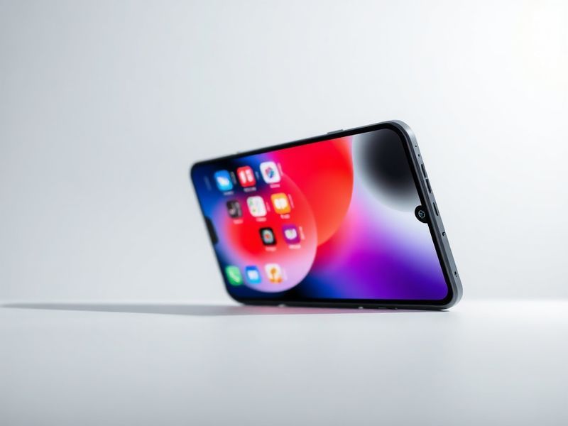 A sleek iPhone Fold displayed in both folded and unfolded states against a minimalist white background, highlighting its tita