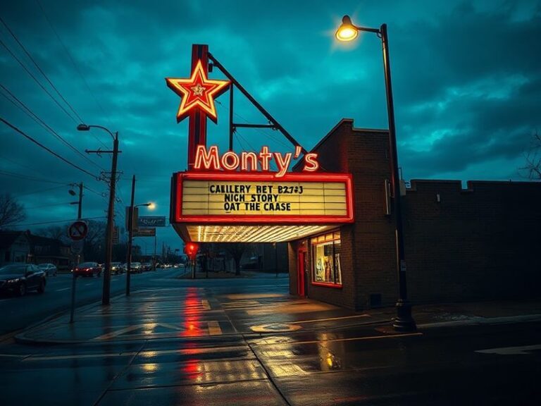 A close-up of a metallic star-shaped plaque engraved with a name and date, placed on a wooden surface with a vintage baseball