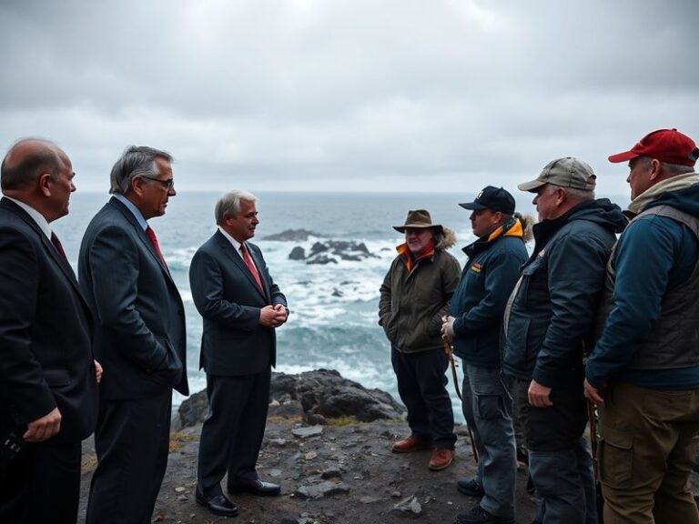 An action shot of Senators vs Islanders game with Senators players in red and white and Islanders in blue and orange, with Ot