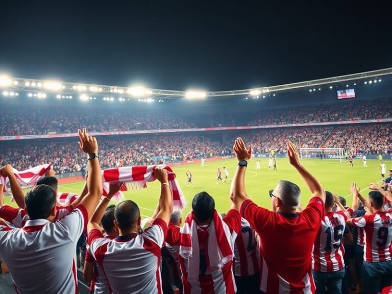 A tense moment at the Ramón Sánchez-Pizjuán Stadium during the Sevilla vs Atlético Madrid match, with players in mid-action u
