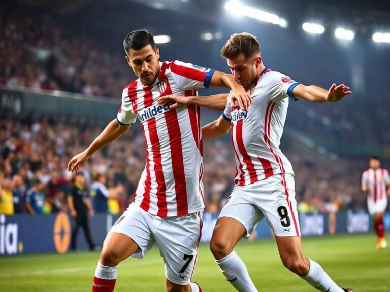 A wide-angle shot of Sevilla FC’s Ramón Sánchez-Pizjuán Stadium during a match, showing the packed stands, players in action