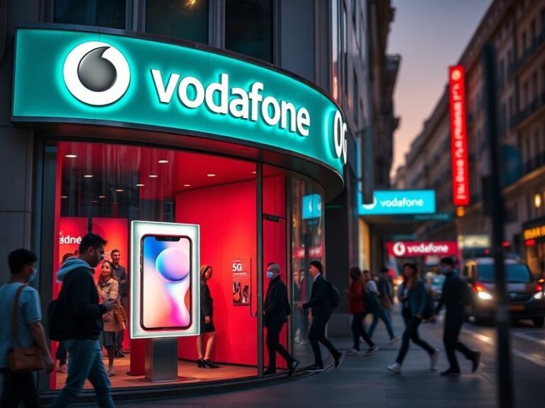 A dynamic aerial shot of a modern cityscape with overlapping network signals, mobile devices, and global landmarks. The setti