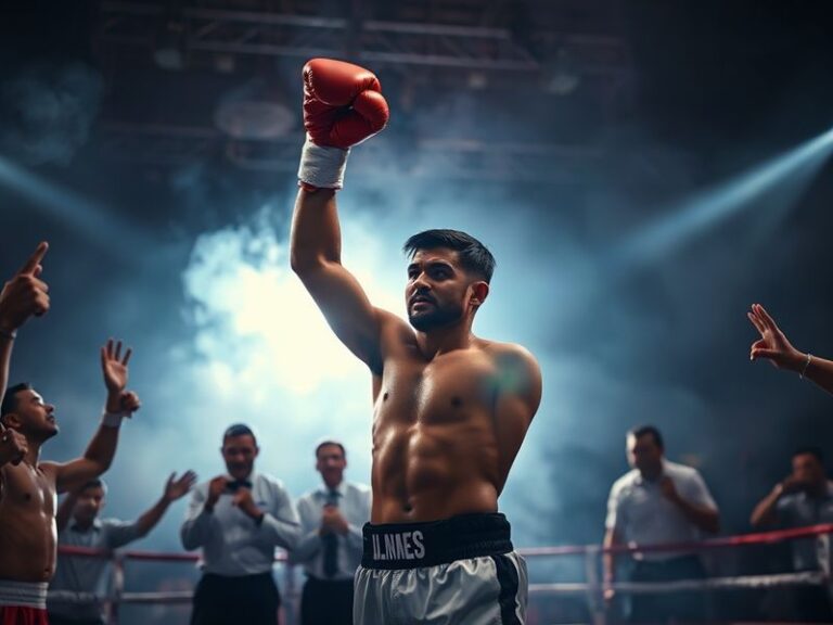 A split-screen image showing two key moments from last night's fights: Luis Ortega standing over Marcus Hayes after knocking