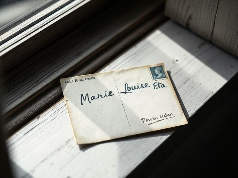 A vibrant studio portrait of Marie Louise Eta standing before a large, textured canvas, wearing a colorful headwrap and holdi