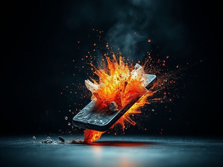 A split-screen image: on one side, a smartphone screen showing a viral video with a red 'hot' icon; on the other, a crowd rea