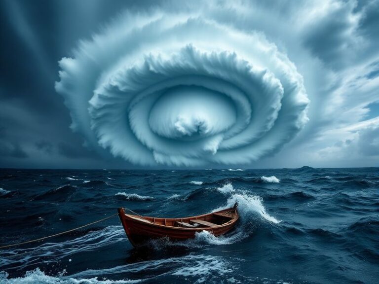 Aerial view of flooded urban area in Taipei during Typhoon Sinlaku, showing submerged streets, damaged buildings, and emergen