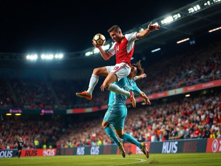 A packed stadium with Galatasaray’s yellow-and-red colors clashing against Kocaelispor’s blue-and-white, capturing the intens