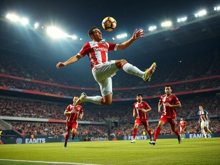 A tense moment from the Benfica vs Nacional UEFA Cup tie in 2006, showing Nacional players celebrating a goal against Benfica