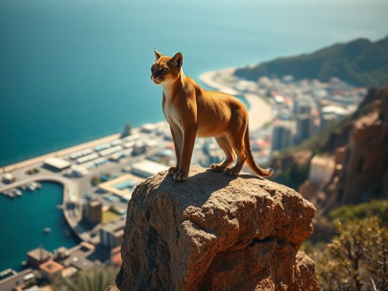 A vibrant stadium scene showing Pumas UNAM in gold and blue playing against Mazatlán FC in red and white, with fans in the st
