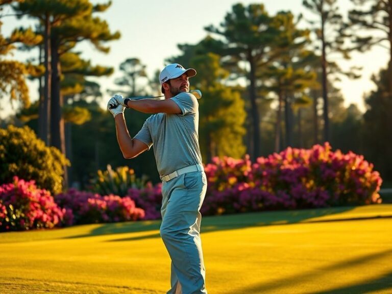 Trevor Immelman in his iconic green jacket after winning the 2008 Masters, surrounded by a jubilant crowd at Augusta National