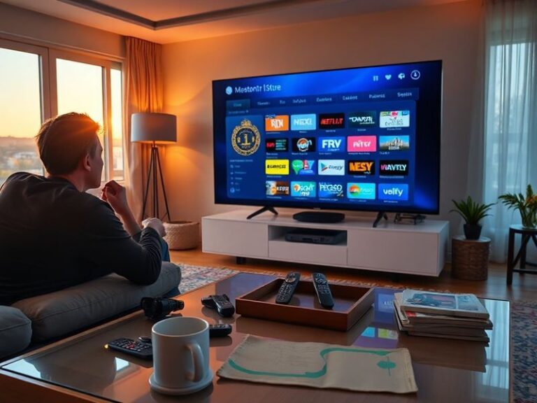 A panoramic view of Augusta National Golf Club during The Masters, showcasing the iconic clubhouse, azalea-lined fairways, an