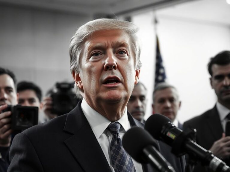 A split-image visual: on the left, a formal portrait of Rep. Eric Swalwell in a suit against an American flag backdrop; on th